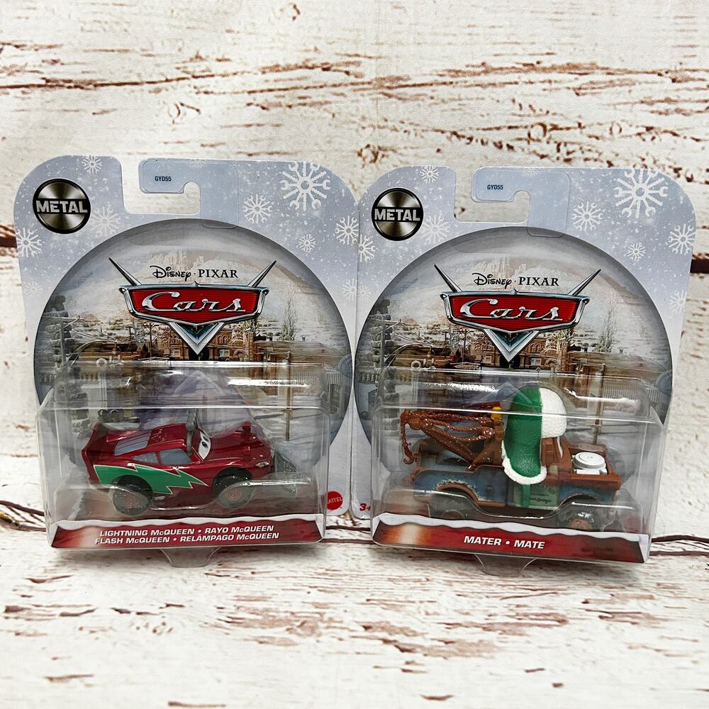 DISNEY PIXAR CARS Special Edition Christmas Holiday Lightning McQueen and Mater